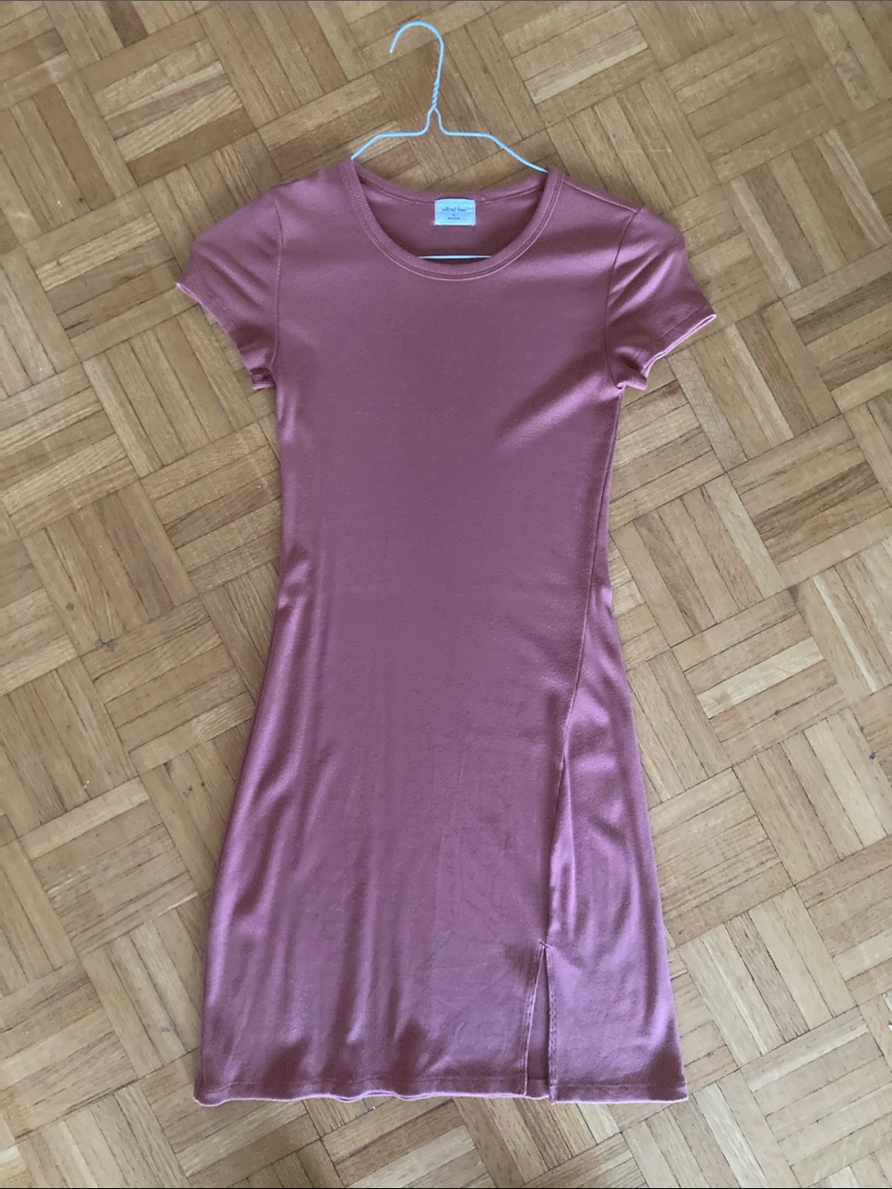 Wilfred Dusty Rose Short Sleeve Slip Dress